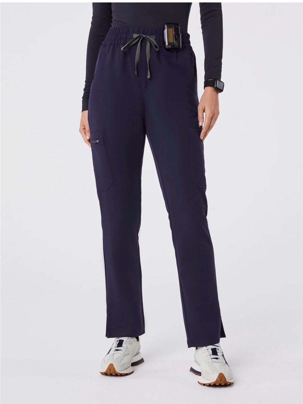 Figs High waisted Down scrub pants- Navy